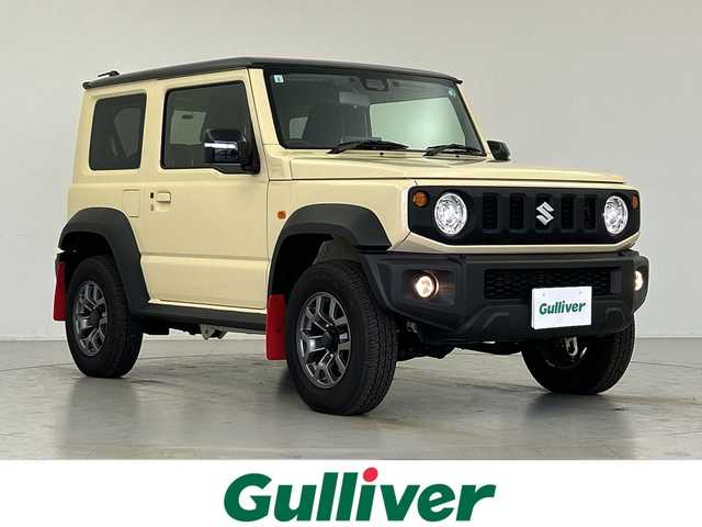 スズキ ジムニー シエラ JC 愛知県 2023(令5)年 0.6万km シフォンアイボリーメタリックブラック2トーンルーフ ALPINE9型ディスプレイオーディオ/(Applecarplay/AndroidAuto/HDMI/USB)/シートヒーター　/前後ドライブレコーダー　/クルーズコントロール　/バックカメラ　　/純正フロアマット/純正マッドフラップ/LEDヘッドライト/ETC/背面タイヤ