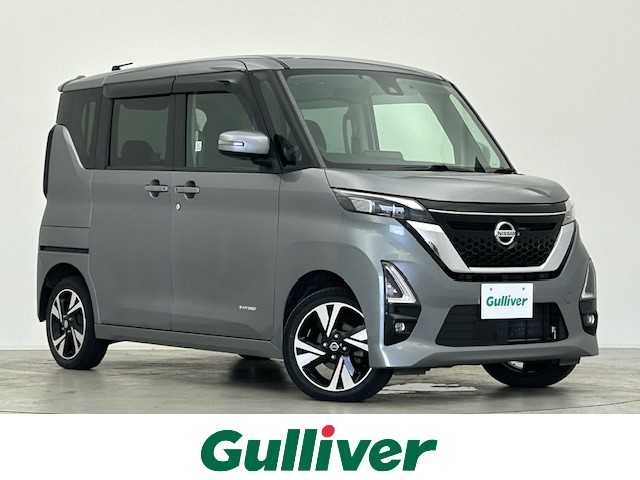 日産 ルークス HWS Gターボ プロパイロットED 宮城県 2020(令2)年 2.9万km チタニウムグレーメタリック 4WD/両側パワースライドドア/純正ナビ/(AM/FM/CD/DVD/iPod/SD/USB/BT/AUX/VTR)/全方位カメラ/ETC/前方ドライブレコーダー/レーダークルーズコントロール/プロパイロット/プッシュスタート/スマートキー/スペアキー/オートライト/純正フロアマット/純正15インチアルミホイール