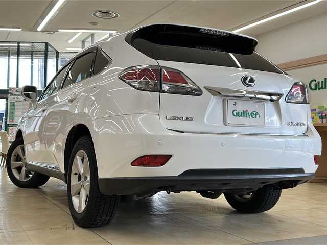 レクサス ＲＸ 450h バージョンL 道央・札幌 2012(平24)年 11.2万km ホワイトパールクリスタルシャイン ・4WD/・寒冷地仕様/・純正ナビ/フルセグTV/DVD/CD/MSV/BT/・サイド/バックカメラ/・純正エンジンスターター/・ドライブレコーダー/・クルーズコントロール/・パワーバックドア/・ヘッドアップディスプレイ/・ステアリングヒーター/・レザーシート/・前席パワーシート/・前席シートヒーター/エアシート/・ビルトインETC/・LEDヘッドライト/・フロントフォグ/・リヤフォグ/・横滑り防止/・ワイパーデアイサー/・プッシュスタート/・スマートキー/・ドアバイザー/・電格ミラー/・ミラーヒーター