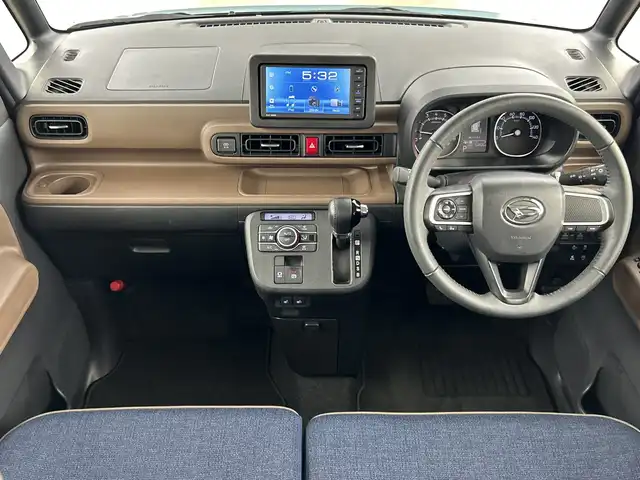 ダイハツ ムーヴ キャンバス セオリー G 愛知県 2022(令4)年 1.3万km レイクブルーメタリック 禁煙車/純正7インチディスプレイオーディオ/（AM/FM/CD/DVD/Bluetooth/USB)/バックカメラ/スマートアシストIII/・衝突軽減ブレーキ/。レーンキープアシスト/・オートマチックハイビーム/・クリアランスソナー/・誤発進抑制機能/ドライブレコーダー/シートヒーター/両側パワースライドドア/アイドリングストップ/スマートキー/スペアキー有/電子パーキング/オートホールド/純正フロアマット/横滑り防止装置/LEDヘッドライト/フロントフォグライト