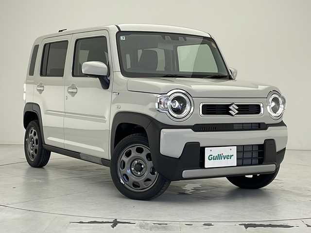 スズキ ハスラー HYBRID G 沖縄県 2025(令7)年 0.1千km ソフトベージュメタリック スズキセーフティサポート搭載車/前席シートヒーター/リアコーナーセンサー/レーダークルーズコントロール/LEDヘッドライト/プッシュスタート/スマートキー/スペアキー/オートエアコン/電動格納ミラー　
