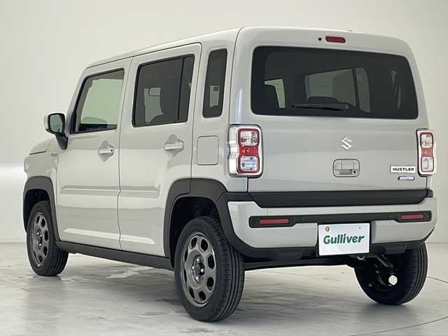 スズキ ハスラー HYBRID G 沖縄県 2025(令7)年 0.1千km ソフトベージュメタリック スズキセーフティサポート搭載車/前席シートヒーター/リアコーナーセンサー/レーダークルーズコントロール/LEDヘッドライト/プッシュスタート/スマートキー/スペアキー/オートエアコン/電動格納ミラー　