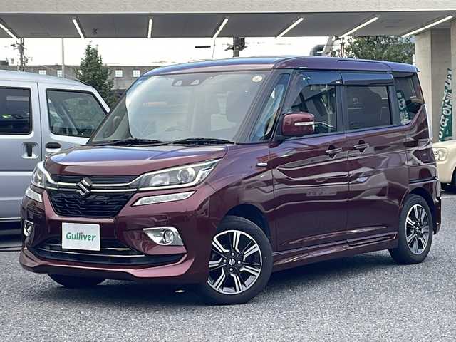 スズキ ソリオ バンディット HV MV 大阪府 2019(平31)年 8.8万km クラレットレッドM ワンオーナー/プッシュスタート/アラウンドビューモニター/片側パワースライドドア/コーナーセンサー/ドライブレコーダー/デジタルインナーミラー/レーダークルーズコントロール/パドルシフト/社外SDメモリナビ/-フルセグTV/CD/DVD/AM/FM/Bluetooth/運転席シートヒーター/ビルトインETC/ステアリングリモコン/革巻きステアリング/純正マット/電格ミラー/ドアバイザー/イモビライザー