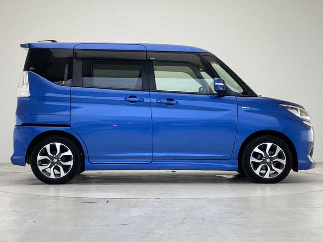 スズキ ソリオ バンディット HV MV 愛知県 2017(平29)年 7.6万km ブーストブルーパールメタリック 純正8型ナビ/フルセグ/バックカメラ/片側パワースライド/LEDヘッドライト/ETC2.0/ステアリングスイッチ/スマートキー/プッシュスタート/シートヒーター/純正アルミホイール