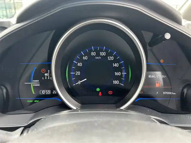 ホンダ フィット ハイブリット Lパッケージ 栃木県 2015(平27)年 7.6万km ミッドナイトブルービームM ホンダセンシング/純正7インチナビ/フルセグTV/DVD/Bluetooth/バックカメラ/ビルトインETC/前ドライブレコーダー/クルーズコントロール/プッシュスタート/ステアリングリモコン/LEDオートライト/アイドリングストップ/横滑り防止装置/純正フロアマット/ドアバイザー/電動格納ミラー