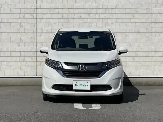 ホンダ フリード G ホンダセンシング 福岡県 2018(平30)年 4.1万km ホワイトオーキッドパール 社外7型SDナビ（フルセグTV/CD/DVD/BT）バックカメラホンダセンシングレーダークルコン両側パワスラ前後ドラレコETC純正LEDヘッドライト純正フロアマットスマートキープッシュスタート