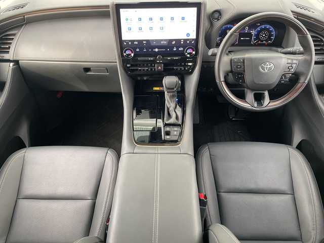トヨタ アルファード Z 神奈川県 2025(令7)年 0.7万km ブラック 純正ナビ　/全方囲カメラ　/Bluetooth　/AppleCarPlay　/AndroidAuto　/ETC2.0　/快適温熱シート　/ベンチレーションシート　/ステアリングヒーター/レーダークルーズ　/ガラスルーフ/電動サイドシェード/デジタルインナーミラー