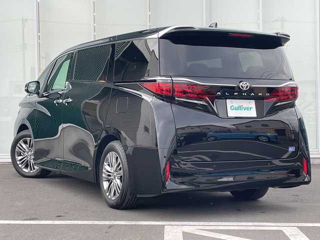 トヨタ アルファード Z 神奈川県 2025(令7)年 0.7万km ブラック 純正ナビ　/全方囲カメラ　/Bluetooth　/AppleCarPlay　/AndroidAuto　/ETC2.0　/快適温熱シート　/ベンチレーションシート　/ステアリングヒーター/レーダークルーズ　/ガラスルーフ/電動サイドシェード/デジタルインナーミラー