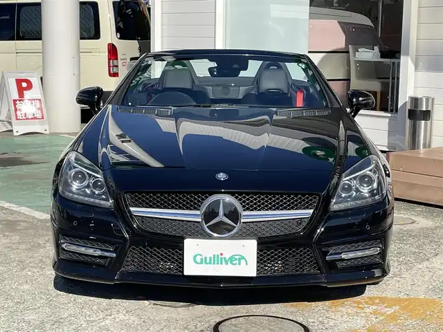 メルセデス・ベンツ ＳＬＫ２００ ブルーエフィシェンシー 神奈川県 2013(平25)年 4.9万km オブシディアンブラック 純正HDDナビ/　（CD・Bluetooth）/フルセグTV/AMGスポーツパッケージ/レーダーセーフティパッケージ/黒革シート/シートヒーター/パワーシート/プレセーフブレーキ/アテンションアシスト/ブラインドスポットモニター/レーンキープアシスト/パドルシフト/コーナーセンサー/キーレスゴー/ETC/保証書/取扱説明書