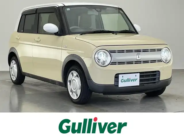 スズキ ラパン S 愛知県 2016(平28)年 6.2万km シフォンアイボリーメタリック 社外ナビ　ＥＴＣ　シートヒーター　禁煙車　ＴＶ　ＣＤ再生　ラジオ　ＨＩＤオートライト　プッシュスタート　レーダーブレーキサポート　衝突軽減装置　ツートンカラー　フロアマット　ドアバイザー　電格ミラー