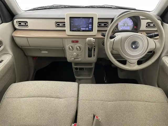 スズキ ラパン S 愛知県 2016(平28)年 6.2万km シフォンアイボリーメタリック 社外ナビ　ＥＴＣ　シートヒーター　禁煙車　ＴＶ　ＣＤ再生　ラジオ　ＨＩＤオートライト　プッシュスタート　レーダーブレーキサポート　衝突軽減装置　ツートンカラー　フロアマット　ドアバイザー　電格ミラー