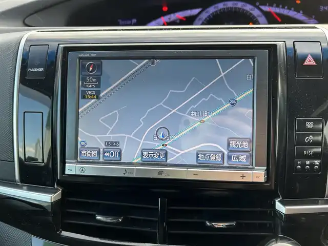 トヨタ エスティマ アエラス プレミアムエディション 福岡県 2013(平25)年 9万km ホワイトパールクリスタルシャイン ワンオーナー/HDDナビ/・バックカメラ/・フルセグTV/・BT/・CD/DVD/ビルトインETC/クルコン/両側パワスラ/前方ドラレコ/純正フロアマット/純正AW/HIDヘッドライト/オートライト/ハーフレザーシート/オットマン/三列シート/パワーシート(D席)