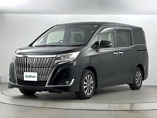 トヨタ エスクァイア Gi 愛知県 2020(令2)年 4.6万km ブラック Toyota Safety Sense /・プリクラッシュセーフティ/・レーンディパーチャーアラート/・オートマチックハイビーム/純正12.1インチフリップダウンモニター/（V12T-R68C）/純正9インチSDナビ/・BT.SD.CD.DVD/フルセグTV/バックカメラ/両側パワースライドドア/ハーフレザーシート/前席シートヒーター/ステアリングスイッチ/ビルトインETC/プッシュスタート/スマートキー×2/LEDヘッドライト/LEDフォグランプ/純正フロアマット/純正15インチAW/ロールサンシェード/シートバックテーブル