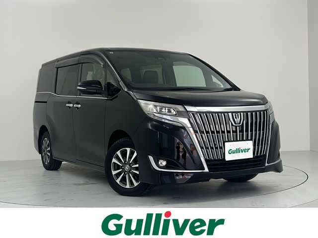 トヨタ エスクァイア Gi 大阪府 2020(令2)年 4.6万km ブラック Toyota Safety Sense /・プリクラッシュセーフティ/・レーンディパーチャーアラート/・オートマチックハイビーム/純正12.1インチフリップダウンモニター/（V12T-R68C）/純正9インチSDナビ/・BT.SD.CD.DVD/フルセグTV/バックカメラ/両側パワースライドドア/ハーフレザーシート/前席シートヒーター/ステアリングスイッチ/ビルトインETC/プッシュスタート/スマートキー×2/LEDヘッドライト/LEDフォグランプ/純正フロアマット/純正15インチAW/ロールサンシェード/シートバックテーブル