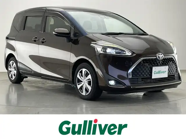 トヨタ シエンタ G クエロ 愛知県 2019(令1)年 6.1万km ヴィンテージブラウンパールクリスタルシャイン 純正ナビ　フルセグＴＶ　純正１２．１型後席モニター　全方位カメラ　ハーフレザー　シートヒーター　ハンドルヒーター　両側パワースライドドア　セーフティセンス　衝突軽減　ＬＥＤオートライト　フォグランプ　TVキャンセラー　禁煙車
