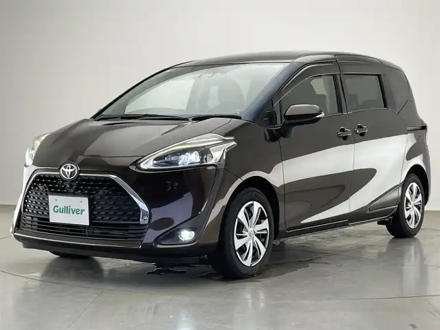 トヨタ シエンタ G クエロ 愛知県 2019(令1)年 6.1万km ヴィンテージブラウンパールクリスタルシャイン 純正ナビ　フルセグＴＶ　純正１２．１型後席モニター　全方位カメラ　ハーフレザー　シートヒーター　ハンドルヒーター　両側パワースライドドア　セーフティセンス　衝突軽減　ＬＥＤオートライト　フォグランプ　TVキャンセラー　禁煙車