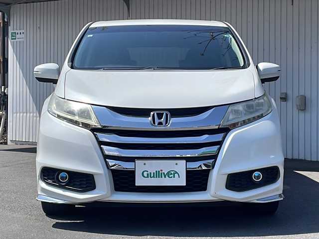 ホンダ オデッセイ G エアロパッケージ 長野県 2015(平27)年 7.9万km ホワイトオーキッドパール 純正ナビ/両側パワースライドドア/純正１７インチアルミ/バックカメラ/ビルトインETC/社外アルミ付き冬タイヤ積込/保証書・取説