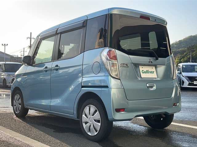 三菱 ｅＫスペース M e－アシスト 京都府 2018(平30)年 4.4万km ウィーターブルーM SDナビ/(AM/FM/TV/BT/CD)/ETC/両側スライドドア/アイドリングストップ/スペアキー/キーレス