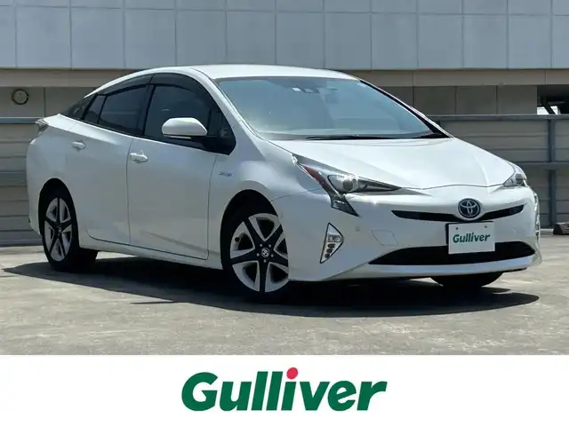 トヨタ プリウス A ツーリングセレクション 静岡県 2018(平30)年 3.2万km ホワイトパールクリスタルシャイン トヨタセーフティセンス/純正9型ナビ/インテリジェントクリアランスソナー/フルセグTV/DVD再生/BTオーディオ/バックカメラ/HUD/パーキングアシスト/前後ドラレコ/ETC/LEDヘッドライト/純正17AW