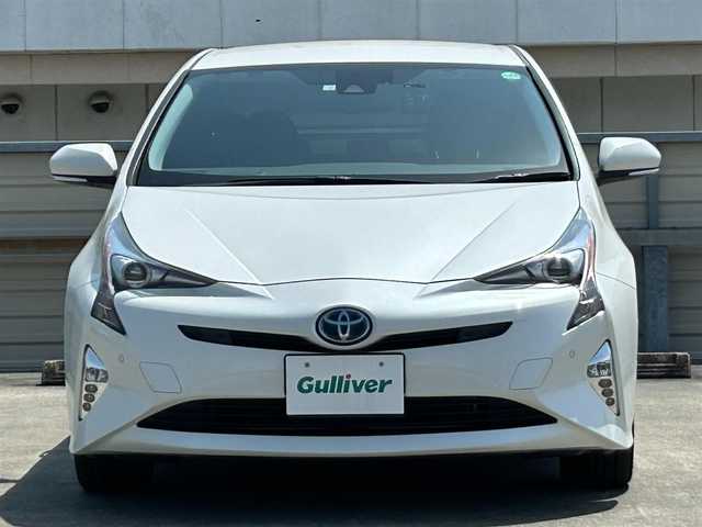 トヨタ プリウス A ツーリングセレクション 静岡県 2018(平30)年 3.2万km ホワイトパールクリスタルシャイン トヨタセーフティセンス/純正9型ナビ/インテリジェントクリアランスソナー/フルセグTV/DVD再生/BTオーディオ/バックカメラ/HUD/パーキングアシスト/前後ドラレコ/ETC/LEDヘッドライト/純正17AW