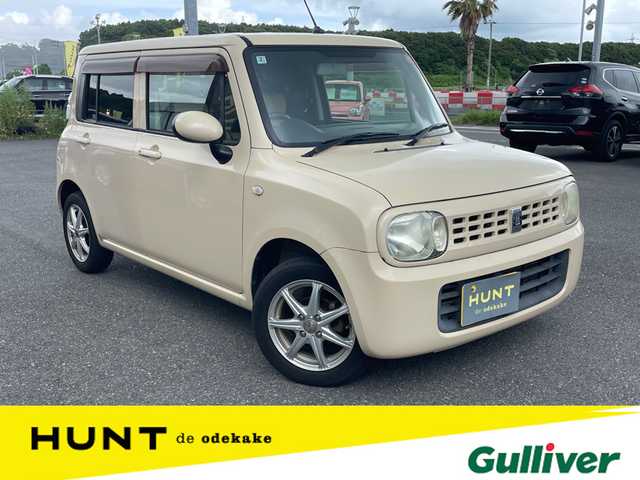 スズキ ラパン G 千葉県 2010(平22)年 7.5万km ミルクティーベージュメタリック 社外７インチナビ　/プッシュスタート/スマートキー/社外１４インチアルミホイール