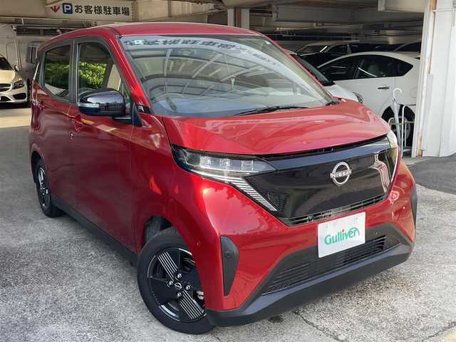 日産 サクラ G 愛知県 2024(令6)年 0.4万km スパークリングレッドM 純正ナビ(BT/フルセグ/AM/FM)/プロパイロット/バックカメラ/全方位カメラ/前ドラレコ/シートヒーターD/ステアリングヒーター/純正AW14インチ/オートLEDライト/ETC2.0/ウインカーミラー/電動格納ミラー/スペアキー/取扱説明書/保証書