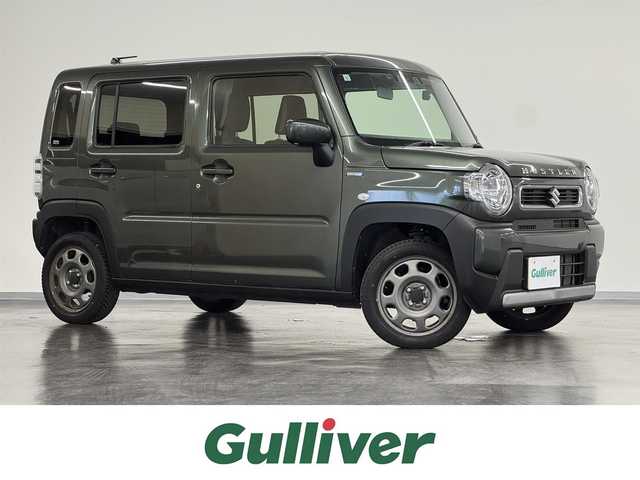 スズキ ハスラー HYBRID G 三重県 2021(令3)年 4.5万km クールカーキPM マイルドハイブリッド/FF/インパネCVT/イクリプス 7インチナビ AVN-LS01W/（CD/DVD/FM/AM/TV/Bluetooth/外部機器）/ドライブレコーダー 前方/ビルトイン ETC/スズキセーフティサポート/・デュアルカメラブレーキサポート/・車線逸脱警報機能／ふらつき警報機能/・リヤパーキングセンサー/・標識認識機能（車両進入禁止、はみ出し通行禁止、最高速度、一時停止）/・先行車発進お知らせ機能/など/装備/・シートヒーター（D/N）/・オートエアコン/・オートライト/・ハイビームアシスト/・ステアリングスイッチ/・プッシュスタート/・電動格納ドアミラー/・スマートキーx1/・純正15inchスチールホイール/など