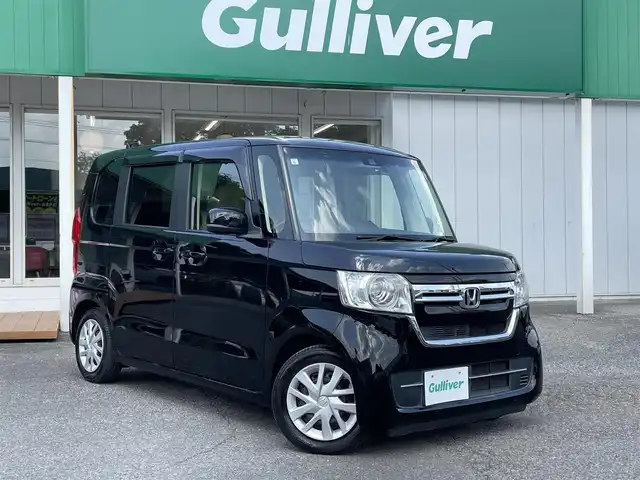ホンダ Ｎ ＢＯＸ L ターボ 千葉県 2021(令3)年 2万km クリスタルブラックパール 登録時19262km/純正SDナビ【VXM-215Ci】/バックカメラ/両後パワースライドドア/HONDA SENSING/・アダプティブクルーズコントロール/・衝突軽減ブレーキ/・車線維持支援システム/・誤発進抑制機能/・先行車発進お知らせ機能/・オートハイビーム/・標識認識機能/前席シートヒーター/スマートキー/コーナーセンサー/パドルシフト/ヘッドライトレベライザー/純正LEDヘッドライト/本革巻きステアリング/ドアバイザー/サイド＆カーテンエアバッグ