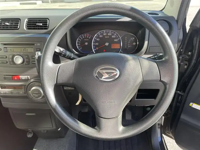 ダイハツ ムーヴ コンテ Xリミテッド 群馬県 2013(平25)年 6万km ブラックマイカメタリック 純正オーディオ/（CD/ラジオ）/アイドリングストップ/オートエアコン/ハロゲンライト/ヘッドライトレベライザー/ドアバイザー/電格ミラー/純正フロアマット/純正ホイールキャップ