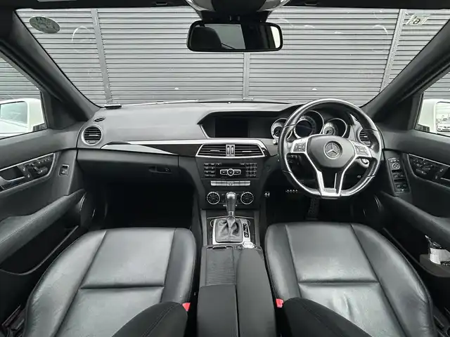 メルセデス・ベンツ Ｃ２００ ブルーエフィシェンシーW AVG 茨城県 2013(平25)年 4.8万km ポーラホワイト レ-ダーセ-フティパッケージ /ACC /黒革 /シートヒーター /ナビ /12セグ /BT/USB/DVD /バックカメラ /レーンアシスト /ブラインドスポットアシスト /M付パワーシート /ETC/純正17インチAW /ルーフレール /禁煙車