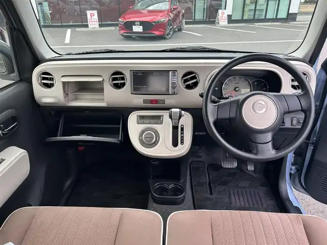 ダイハツ ミラ ココア X スペシャルコーデ 栃木県 2014(平26)年 7.4万km ミストブルーマイカメタリック 純正メモリナビ/ワンセグTV/BluetoothAudio/AM/FM/CD/アイドリングストップ/スマートキー/LEDヘッドライト/電動格納ミラー/ドアバイザー/社外フロアマット