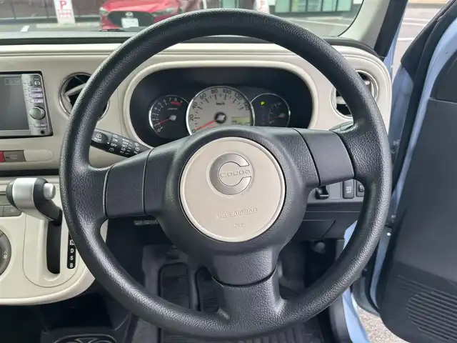 ダイハツ ミラ ココア X スペシャルコーデ 栃木県 2014(平26)年 7.4万km ミストブルーマイカメタリック 純正メモリナビ/ワンセグTV/BluetoothAudio/AM/FM/CD/アイドリングストップ/スマートキー/LEDヘッドライト/電動格納ミラー/ドアバイザー/社外フロアマット