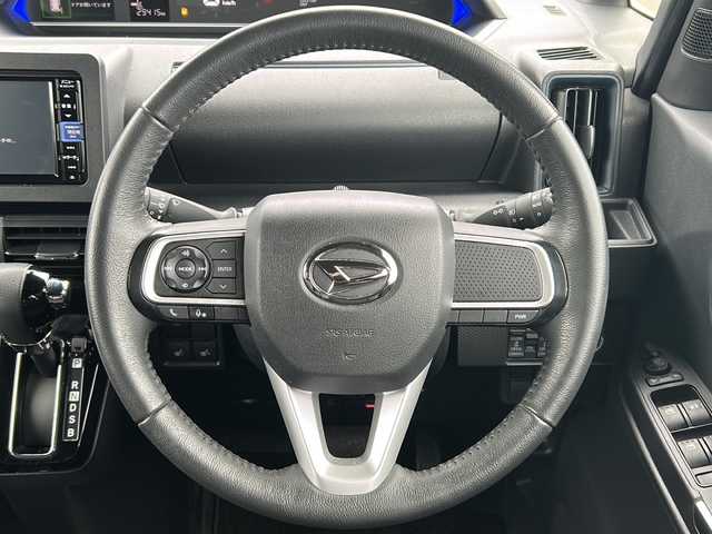ダイハツ タント カスタム RS 佐賀県 2023(令5)年 3万km クールバイオレットクリスタルシャイン ワンオーナー/純正ナビ/バックカメラ/両側パワースライドドア/プリクラッシュセーフティ/レーンディパーチャーアラート/オートハイビーム/コーナーセンサー/ハーフレザーシート/シートヒーター/電動パーキングブレーキ/オートブレーキホールド/ドライブレコーダー/ETC/プッシュスタート/スマートキー/LEDヘッドライト/フォグライト/純正アルミホイール