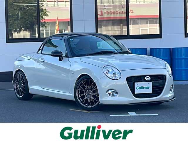 ダイハツ コペン セロ 山口県 2023(令5)年 4.8万km パールホワイトⅢ 純正7インチSDナビ（NMZK-W68D）/BLITZローダウンサス/シートヒーター/コーナーセンサー/社外アルミホイール/LEDヘッドライト/ドライブレコーダー/ETC/フルセグTV/CD DVD/Bluetooth/ステアリングスイッチ/スマートキー/プッシュスタート