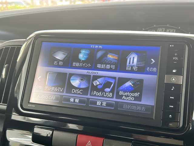 ダイハツ タント カスタム X 兵庫県 2012(平24)年 8.5万km ブラックマイカメタリック 純正ナビ/CD/DVD/Bluetooth/フルセグTV/バックカメラ/パワースライドドア/ETC/HID/ドライブレコーダー/スマートキー/スペアキー1本/純正フロアマット