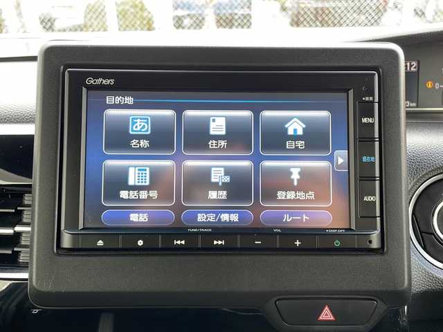 ホンダ Ｎ ＢＯＸ カスタム L 山口県 2022(令4)年 3.8万km クリスタルブラックパール 純正SDナビ【VXM-215ci】/・AM/FM/USB/SD/iPod/CD/Bluetooth/ETC/ドライブレコーダー/バックカメラ/純正フロアマット/純正アルミホイール/前席シートヒーター/スマートキー/プッシュアップスタート/片側パワースライドドア/ドアバイザー/Honda SENSING/　・アダプティブクルーズコントロール/　・車線逸脱抑制機能/　・車線維持支援システム（LKAS）/　・衝突軽減ブレーキ/　・オートハイビーム