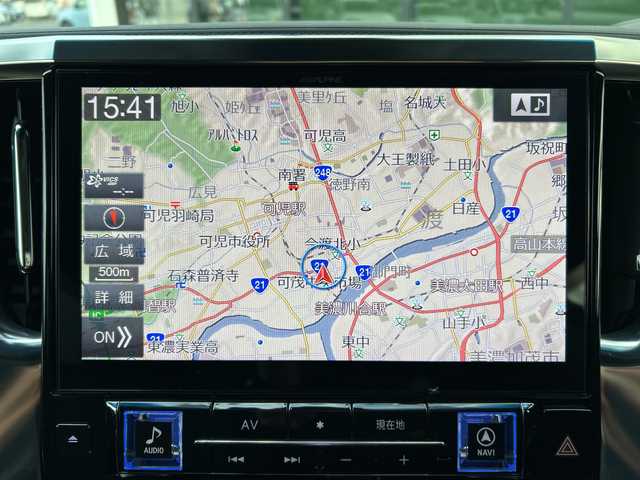 トヨタ ヴェルファイア 岐阜県 2018(平30)年 7.4万km ブラック 登録時走行距離73639km/モデリスタエアロ(サイド・リア)/ALPINEフリップダウンモニター/純正１１インチナビ/ツインムーンルーフ/バックカメラ/デジタルインナーミラー/両側パワースライドドア/クルーズコントロール/ステアリングヒーター/ＨＤＭＩ/ワンオーナー/電動リアゲート/前後コーナーセンサー/レーンキープアシスト/ドライブレコーダー/パワーシート/レザーシート/シートヒーター/エアシート/禁煙車/ドアバイザー/プッシュスタート/スマートキー/スペアキー/LEDヘッドライト/フロントフォグランプ/オートライト/オートマチックハイビーム/アイドリングストップ