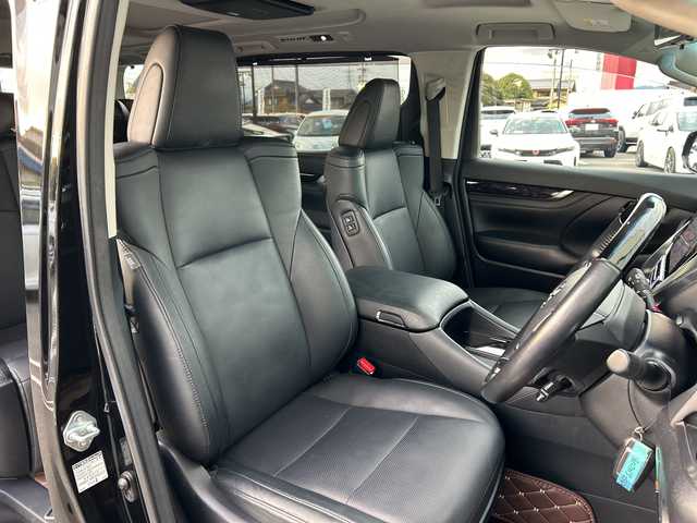 トヨタ ヴェルファイア 岐阜県 2018(平30)年 7.4万km ブラック 登録時走行距離73639km/モデリスタエアロ(サイド・リア)/ALPINEフリップダウンモニター/純正１１インチナビ/ツインムーンルーフ/バックカメラ/デジタルインナーミラー/両側パワースライドドア/クルーズコントロール/ステアリングヒーター/ＨＤＭＩ/ワンオーナー/電動リアゲート/前後コーナーセンサー/レーンキープアシスト/ドライブレコーダー/パワーシート/レザーシート/シートヒーター/エアシート/禁煙車/ドアバイザー/プッシュスタート/スマートキー/スペアキー/LEDヘッドライト/フロントフォグランプ/オートライト/オートマチックハイビーム/アイドリングストップ