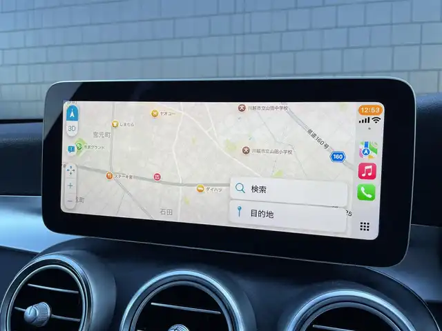 メルセデス・ベンツ Ｃ２２０ｄ アバンギャルド　AMGライン 埼玉県 2019(平31)年 4.6万km ポーラホワイト 登録時45820km/純正メーカーHDDナビ/　AM/FM/Bluetooth/フルセグ/USB/SDMSV/バックカメラ/レーダークルーズコントロール/レーンキープアシスト/黒合皮シート/シートヒーター/パワーシート/メモリーシート/LEDオートライト/パドルシフト/ステアリングスイッチ/純正18インチアルミホイール/コーナーセンサー/ブラインドスポットモニター