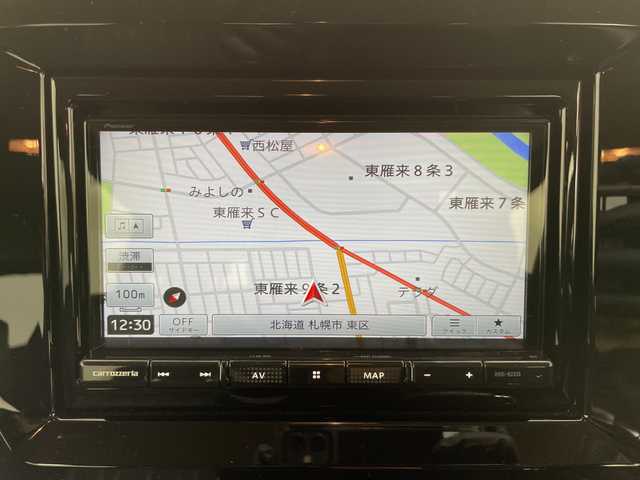 スズキ ソリオ HV MX 道央・札幌 2025(令7)年 1.9万km 黒 ・４ＷＤ　/・スズキセーフティーサポート　/・デュアルセンサーブレーキサポートII/・アダプティブクルーズコントロール/・社メモリナビ（BT/フルセグTV/USB)/・バックカメラ　/・左側パワースライドドア　/・オートライト　/・シートヒーター　/・パーキングソナー　/・社外ドライブレコーダー（前のみ）