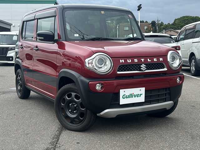 スズキ ハスラー タフワイルド 石川県 2019(令1)年 5万km フェニックスレッドパール/ブラック 2トーン 社外ナビ/CD/DVD/AM/FM/USB/ブラウンコンビシート/フロントシートヒーター　/プッシュスタート　/スマートキー/ＨＩＤオートライト　　/フォグランプ/横滑り防止/衝突被害軽減システム/レーン逸脱警報システム/横滑り防止