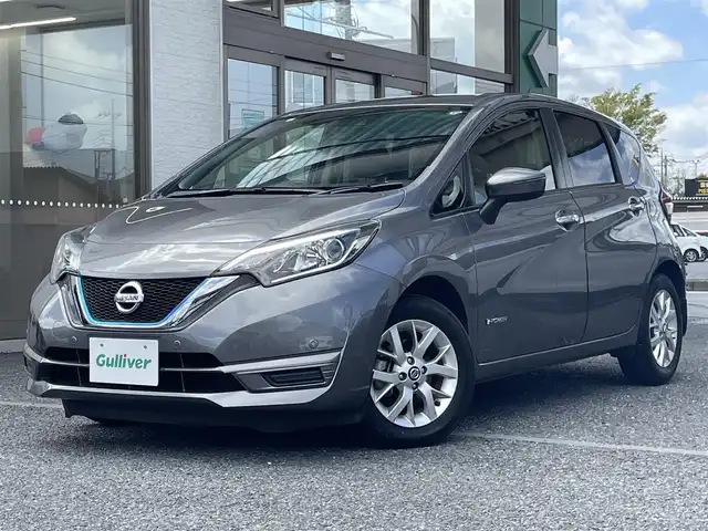 日産 ノート e－パワー X 埼玉県 2019(平31)年 2.2万km ダークメタルグレー ・ワンオーナー/・純正ナビ：フルセグTV/・BT　DVD　CD/・バックカメラ/・プッシュスタート/・スマートキー×２/・プッシュスタート/・プリクラッシュ/・レーンアシスト/・ウインカーミラー/・コーナーセンサー/・保証書/・取説/・スペアキー