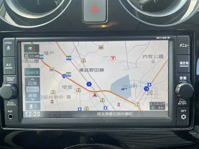 日産 ノート e－パワー X 埼玉県 2019(平31)年 2.2万km ダークメタルグレー ・ワンオーナー/・純正ナビ：フルセグTV/・BT　DVD　CD/・バックカメラ/・プッシュスタート/・スマートキー×２/・プッシュスタート/・プリクラッシュ/・レーンアシスト/・ウインカーミラー/・コーナーセンサー/・保証書/・取説/・スペアキー