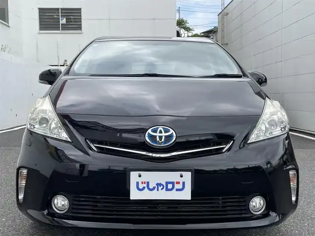 トヨタ プリウス α S チューンブラック 千葉県 2014(平26)年 11.6万km ブラック (株)IDOMが運営する【じしゃロン八千代店】の自社ローン対象車両になります。こちらは現金またはオートローンご利用時の価格です。自社ローンご希望の方は別途その旨お申付け下さい/純正ナビ（CD・DVD・BT接続可）/フルセグテレビ/バックカメラ/ETC/LEDヘッドライト