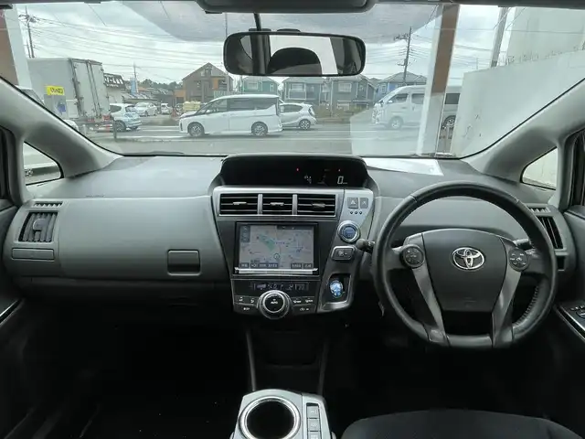 トヨタ プリウス α S チューンブラック 千葉県 2014(平26)年 11.6万km ブラック (株)IDOMが運営する【じしゃロン八千代店】の自社ローン対象車両になります。こちらは現金またはオートローンご利用時の価格です。自社ローンご希望の方は別途その旨お申付け下さい/純正ナビ（CD・DVD・BT接続可）/フルセグテレビ/バックカメラ/ETC/LEDヘッドライト