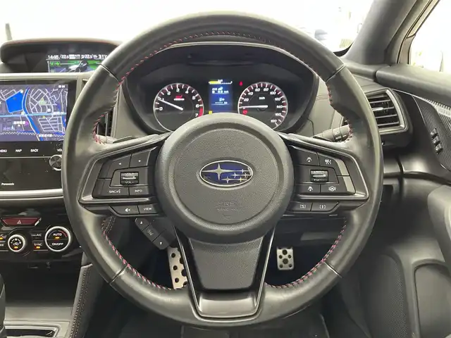 スバル インプレッサ スポーツ STI スポーツ 滋賀県 2020(令2)年 2.1万km マグネタイトグレーメタリック 禁煙車/純正８型SDナビ/・CN-FX800D/・CD/DVD/BL/Bluetooth/HDMI/USB/バックカメラ/サイドカメラ/アイサイト/レーンキープアシスト/横滑り防止/パドルシフト/追従クルコン/革巻きステアリング/純正１８AW/LEDヘッドライト/スマートキー/プッシュスタート