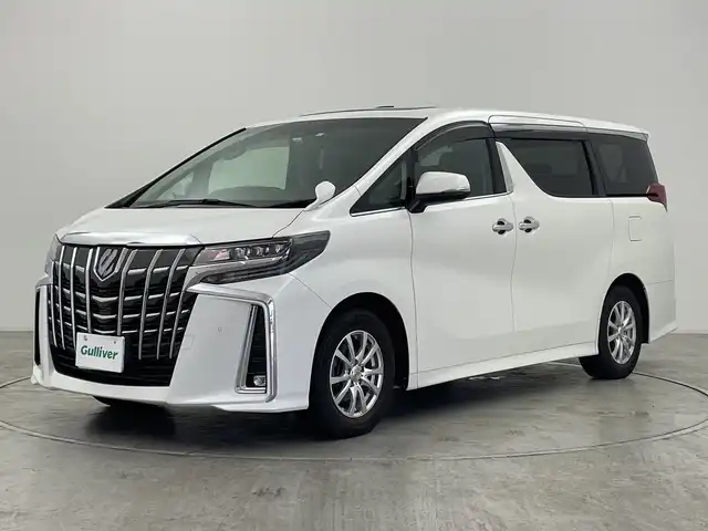 トヨタ アルファード S Cパッケージ 群馬県 2023(令5)年 2.8万km ホワイトパールクリスタルシャイン ツインサンルーフ　純正９型ディスプレイオーディオ　バックカメラ　レザーステアリング　シートヒーター　エアーシート　両側電動スライド　電動リアゲート　オットマン　アダプティブクルーズコントロール　禁煙車