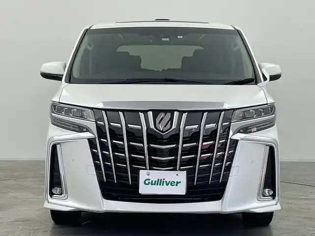 トヨタ アルファード S Cパッケージ 群馬県 2023(令5)年 2.8万km ホワイトパールクリスタルシャイン ツインサンルーフ　純正９型ディスプレイオーディオ　バックカメラ　レザーステアリング　シートヒーター　エアーシート　両側電動スライド　電動リアゲート　オットマン　アダプティブクルーズコントロール　禁煙車