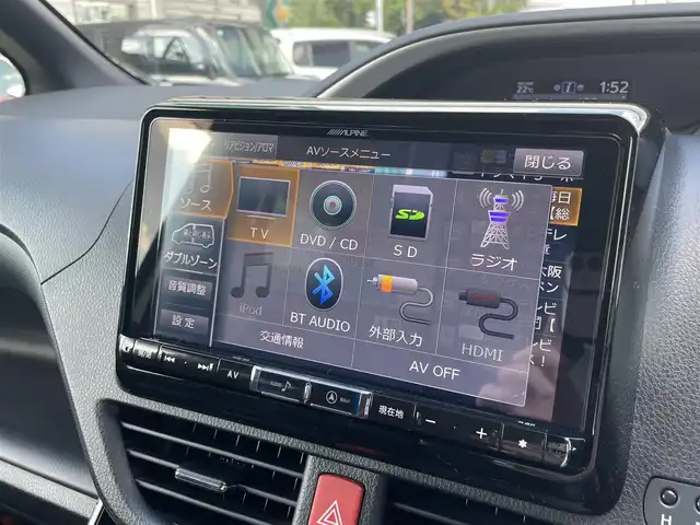 トヨタ ヴォクシー ZS 煌 兵庫県 2018(平30)年 6.3万km ホワイトパールクリスタルシャイン ・ワンオーナー/・アルパイン9インチナビ（X9Z）//地デジ/DVD/BT/USB/HDMI/・バックカメラ/・ステアリングリモコン/・両側パワースライドドア/・ビルトインETC/・アイドリングストップ/・オートLEDヘッドランプ/・LEDフォグランプ/・純正16インチAW/・プリクラッシュセーフティ/・レーンディーパーチャーアラート/・オートマチックハイビーム/・R1-6年ディーラー点検記録簿/・取説/保証書/ナビ説/スペアキー後送