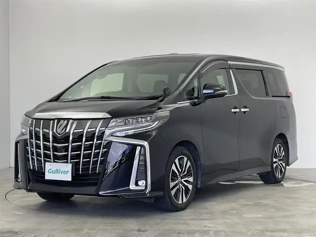 トヨタ アルファード S Cパッケージ 群馬県 2020(令2)年 3.9万km ブラック Ｗムーンルーフ　純正ディスプレイ　後席モニター　Ｂカメラ　衝突軽減　レーダークルコン　ＢＳＭ　ＡＨＢ　電子ミラー　メモリー付レザーシート　エアーシート　シートヒーター　ハンドルヒーター　LEDヘッド　LEDフォグ　前後ドラレコ　ビルトインＥＴＣ　HDMI　純正アルミ　禁煙車